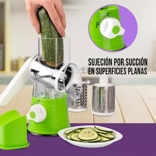 🥗🍠🥦MOLINO RAYADOR TIPO TAMBOR PARA FRUTAS Y VERDURAS CON SUCCION AL VACÍO 🥗🍠🥦