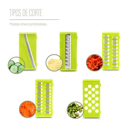 Picadora Multifuncional de Verduras y Frutas Trituradas 16 en 1 + accesorios