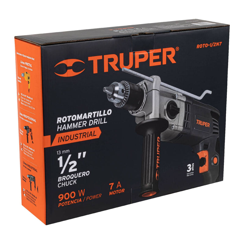 Truper Taladro 1/2" 900 W, industrial - 19324