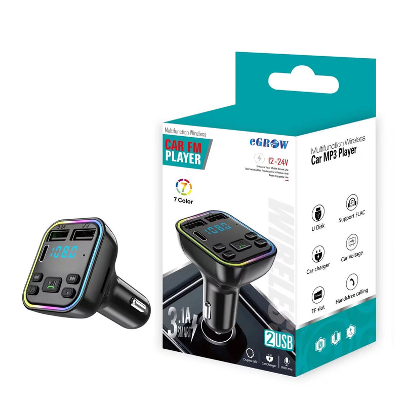 Transmisor USB de música y llamadas para coche bluetooth G38